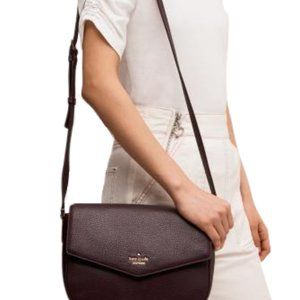 Kate Spade New York Spencer Court Lavinia Crossbody Handbag in Mohogany Plum
